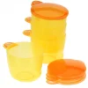 Baby´s erste Snackschale mit Deckel 4 Stk. orange