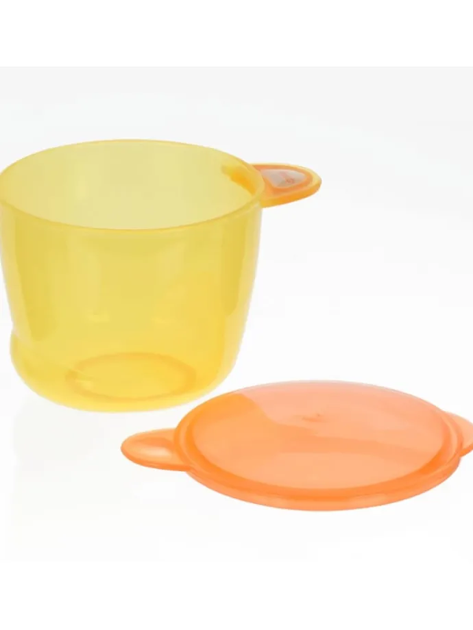 Baby´s erste Snackschale mit Deckel 4 Stk. orange