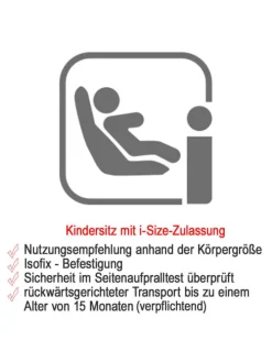 Babyschale i-Gemm 3 i-Size ab Geburt-13 kg in grau