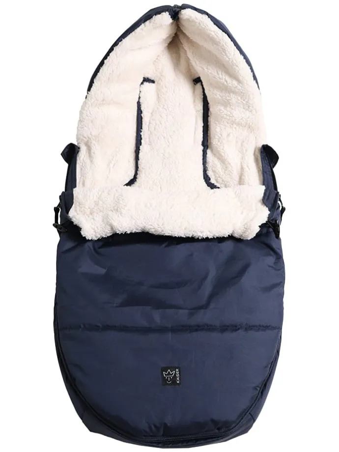 Babyschalen-Fußsack "Hoody 2.0" in Dunkelblau - (L)80 x (B)40 cm