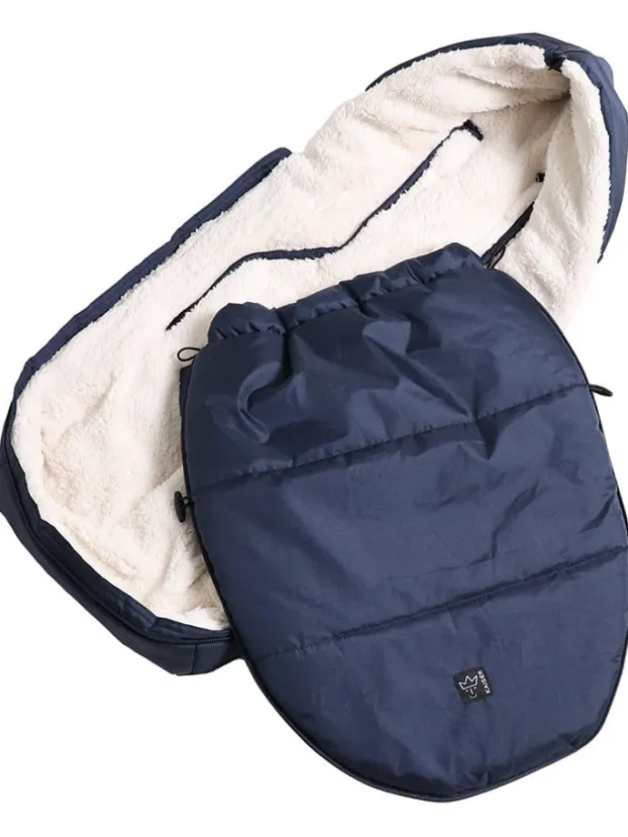 Babyschalen-Fußsack "Hoody 2.0" in Dunkelblau - (L)80 x (B)40 cm