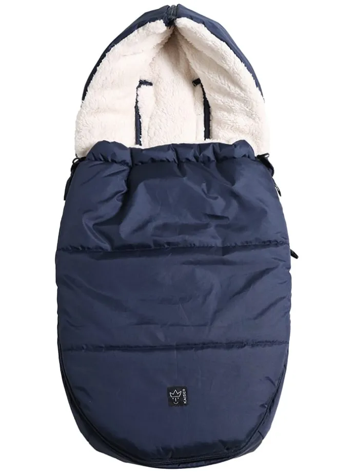Babyschalen-Fußsack "Hoody 2.0" in Dunkelblau - (L)80 x (B)40 cm