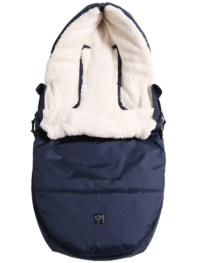 Babyschalen-Fußsack "Hoody 2.0" in Dunkelblau - (L)80 x (B)40 cm