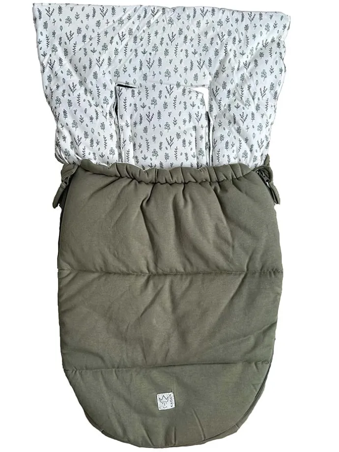 Babyschalen-Fußsack in Khaki - (L)80 x (B)40 cm