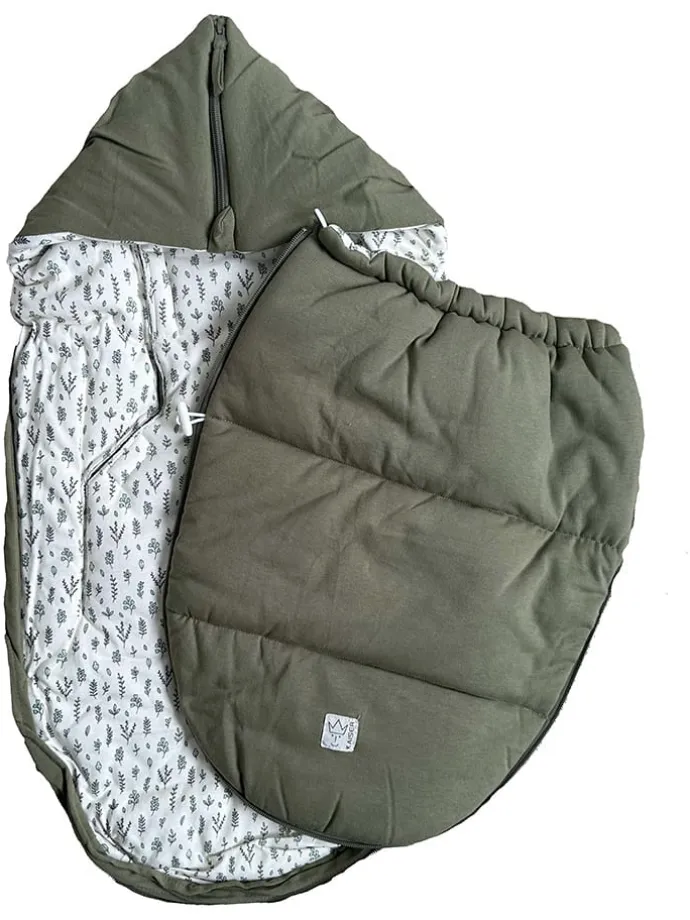 Babyschalen-Fußsack in Khaki - (L)80 x (B)40 cm