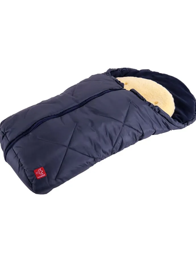 Babyschalen-Fußsack "Little Sheepy" in Dunkelblau - (L)80 x (B)40 cm