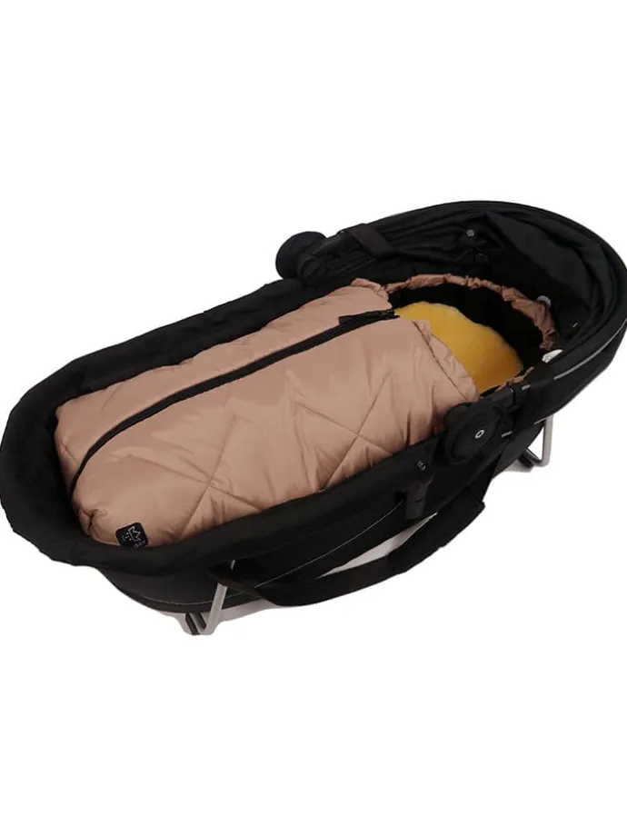 Babyschalen-Fußsack "Little Sheepy" in Beige - (L)80 x (B)40 cm