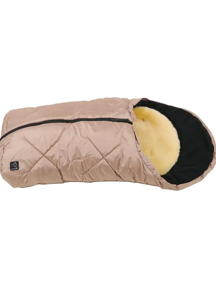 Babyschalen-Fußsack "Little Sheepy" in Beige - (L)80 x (B)40 cm