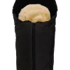 Babyschalen-Fußsack "Little Sheepy" in Schwarz - (L)80 x (B)40 cm