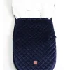 Babyschalen-Fußsack "X-Large Velvet Hoody" in Dunkelblau - (L)92 x (B)45 cm