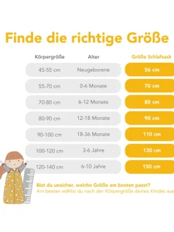 Babyschlafsack, 1.0 TOG in Braun