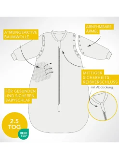 Babyschlafsack, 2.5 TOG in Dunkelgrün