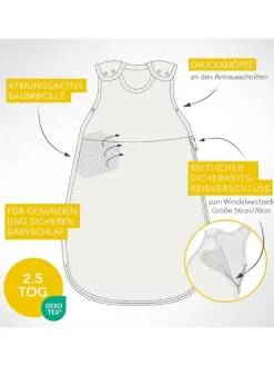Babyschlafsack, 2.5 TOG in Oliv