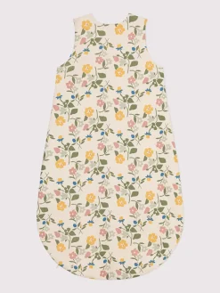Babyschlafsack in Creme/ Grün/ Rosa