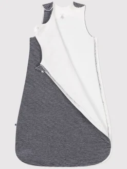 Babyschlafsack in Dunkelblau/ Weiß