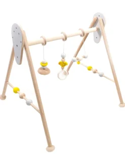 Babyspielgerät "Ente" in  nature/gelb