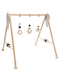 Babyspielgerät "Stern" nature/schwarz
