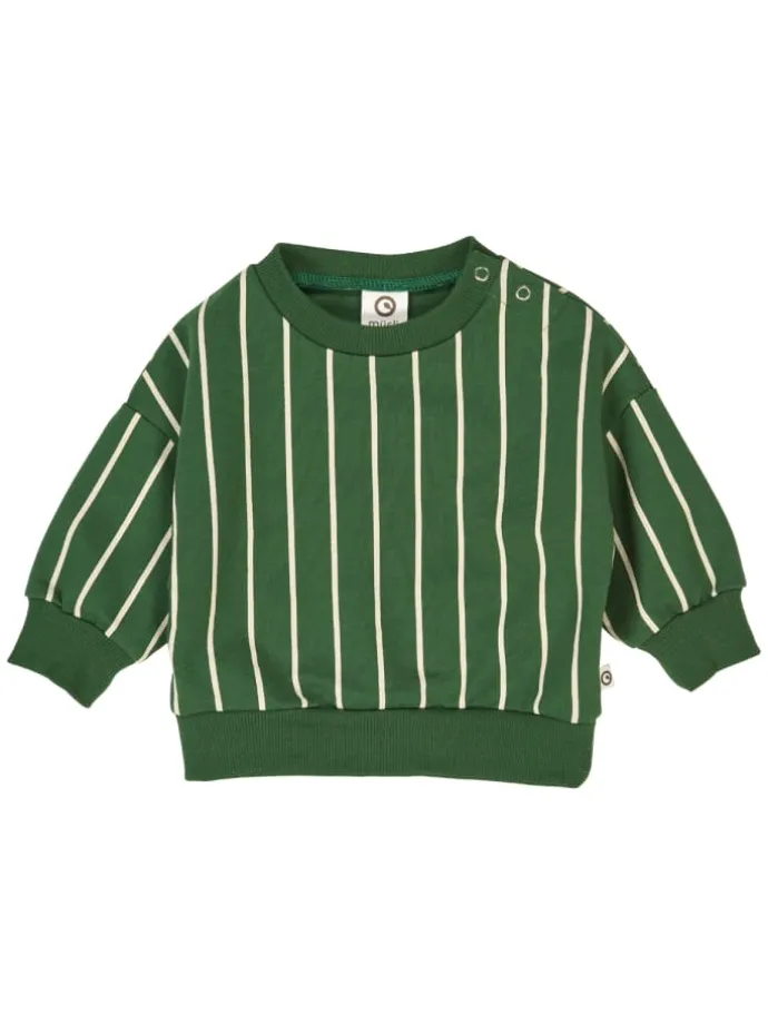 Babysweatshirt in Green gables/ Oak