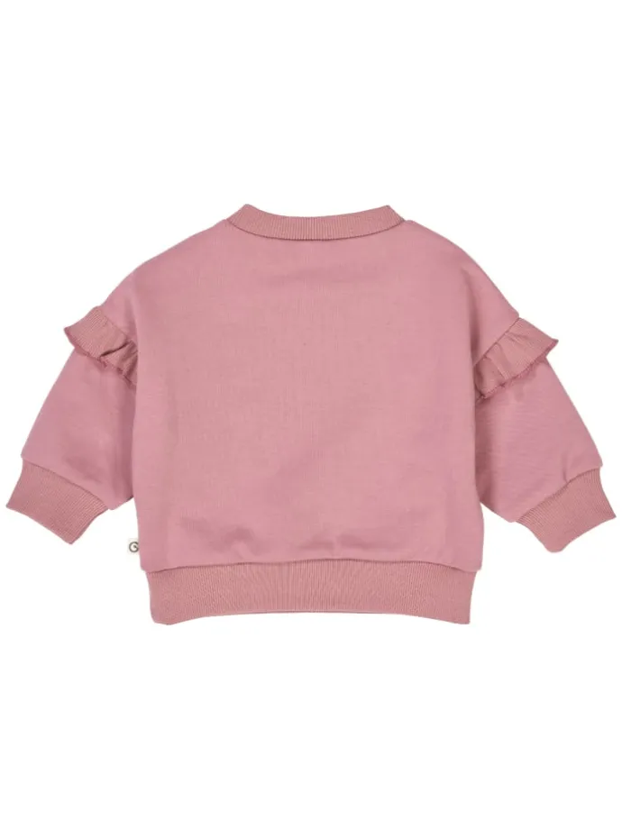 Babysweatshirt in Nostalgia Rose