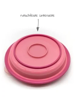 Babyteller zum Mitnehmen inkl. Besteck - in rosa