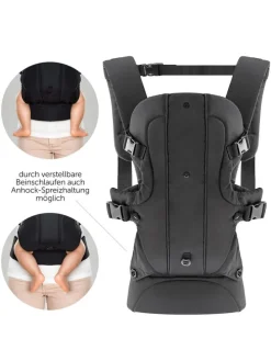 Babytrage Walk 4in1 - Schwarz in schwarz