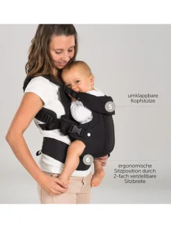 Babytrage Walk 4in1 - Schwarz in schwarz