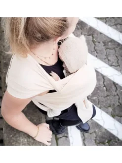 Babytragetuch Elastisches Tragetuch in creme
