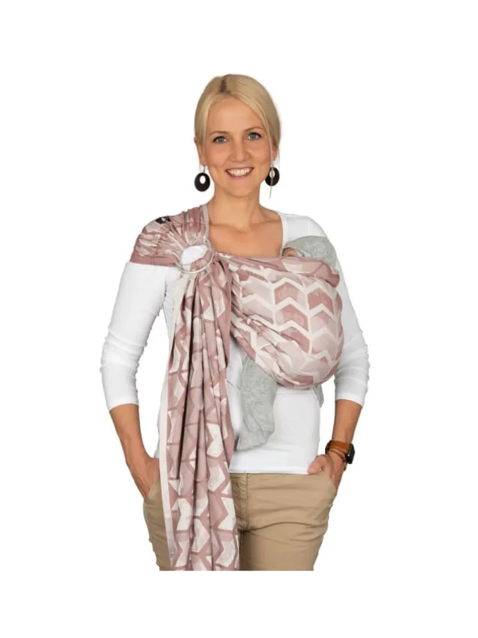 Babytragetuch Ring-Sling kbA in Amsterdam rose