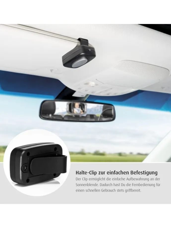BabyView LED Auto-Sicherheitsspiegel mit Licht in Grau ab 0 Monate