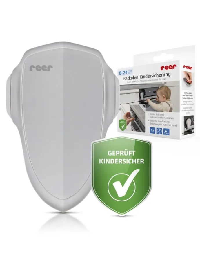 Backofen-Kindersicherung in Grau ab 0 Monate