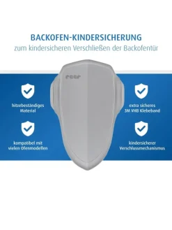 Backofen-Kindersicherung in Grau ab 0 Monate