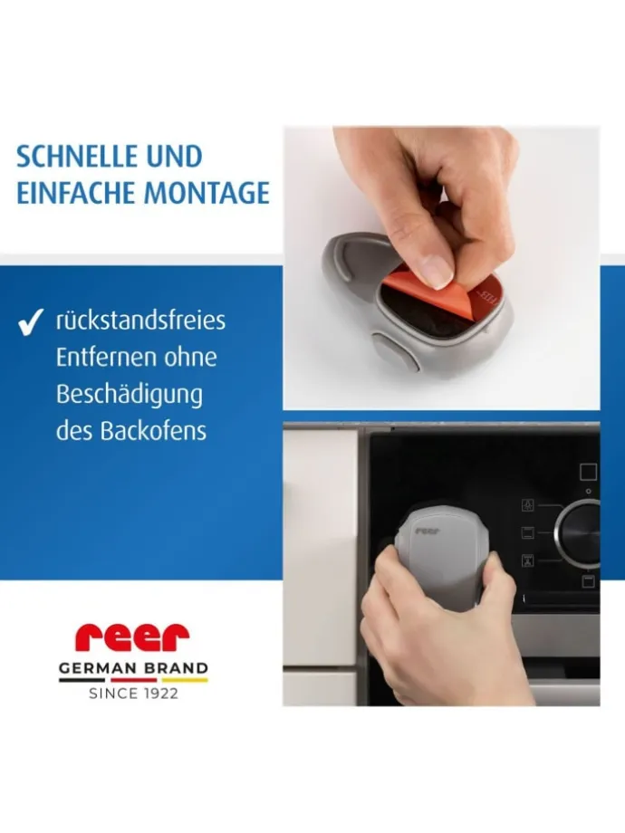 Backofen-Kindersicherung in Grau ab 0 Monate