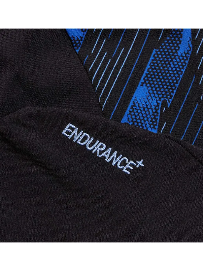 Badeanzug "Eco+ H-Bloom" in Schwarz/ Blau