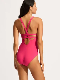 Badeanzug in Pink