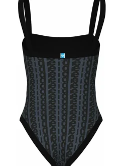 Badeanzug in Schwarz