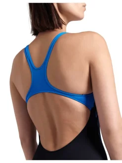 Badeanzug in Schwarz/ Blau