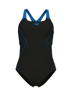 Badeanzug in Schwarz/ Blau