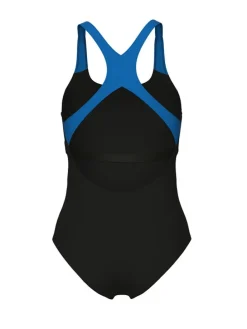 Badeanzug in Schwarz/ Blau