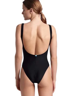Badeanzug "Team Stripe" in Schwarz