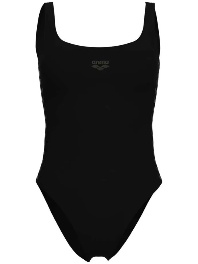 Badeanzug "Team Stripe" in Schwarz