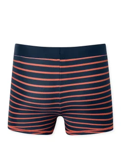 Badehose in Dunkelblau/ Rot