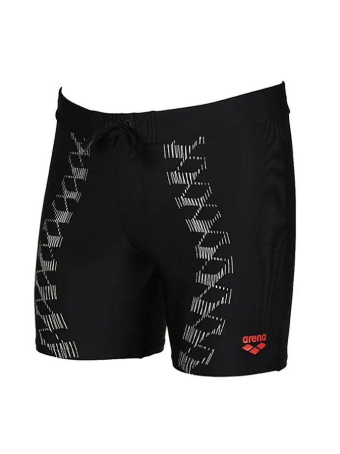 Badehose in Schwarz/ Weiß