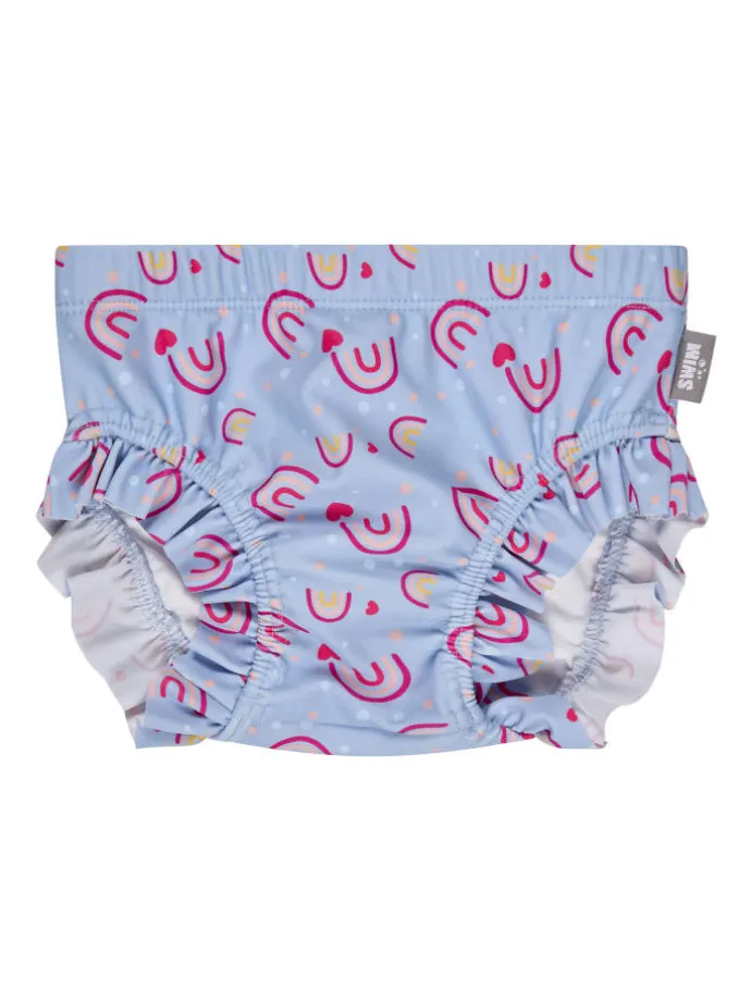 Badehose Regenbogen in bleu