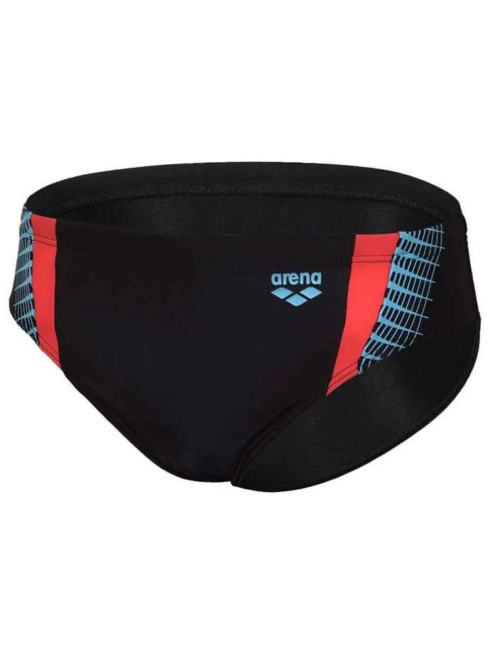 Badehose "Threefold" in Schwarz
