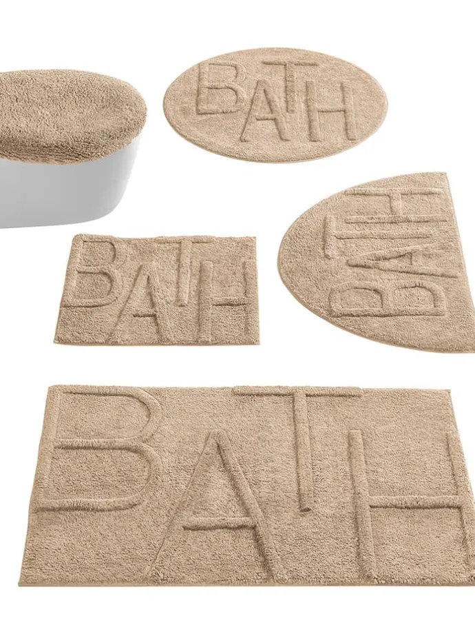 Badematte in Beige