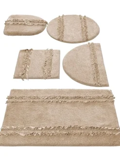 Badematte in Beige