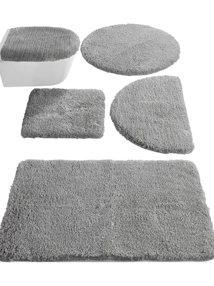 Badematte in Grau