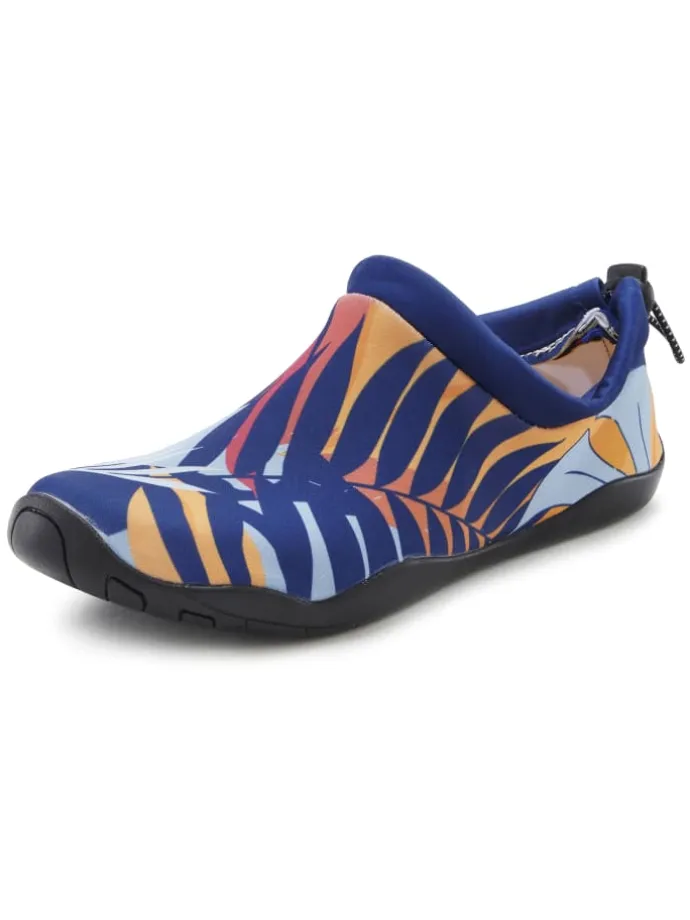 Badeschuh in blau-orange