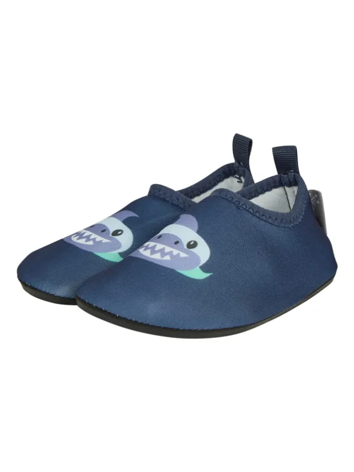 Badeschuhe Hai in marine