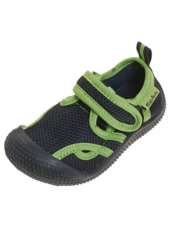 Badeschuhe in Dunkelblau/ Grün